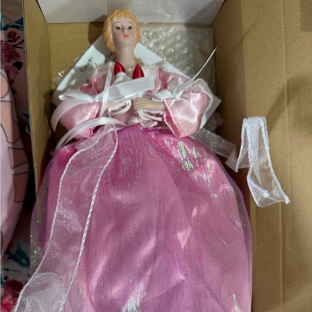 Elegant Pink Holiday Doll
